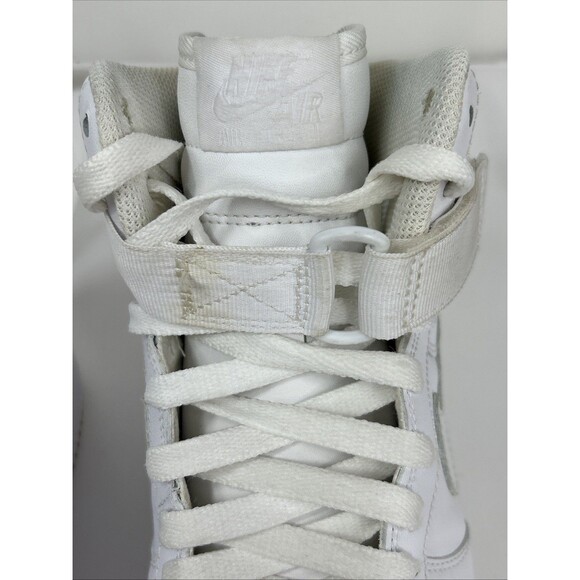 Nike Air Force 1 High Mid Sz 9 Triple White Women’s 334031-105 AF1 Basketball - Picture 5 of 13